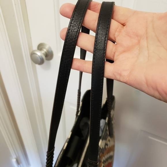 EC Brighton Africa Stories "Safara" Coated Canvas Painted Handbag Tote, … - Picture 7 of 12